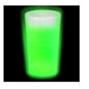 Glow in the dark 32Oz Drinking Glass or Cup Green