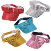 SEQUIN SUN VISORS