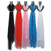  Lacy Fashion Silky Mesh Scarf Assorted ...