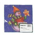 16 Count Christmas Dinner Napkins- 13" x 13"