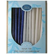 Solid Blue &amp; Solid White Chanukah Candles
