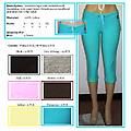 Womans Capri Bermuda Pants