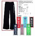 Ladies Interlock Solid Pant W/PEACE Print