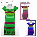 Ladies Seamless Striped Dress