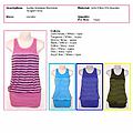 Ladies Seamless Sleeveless Striped Dress