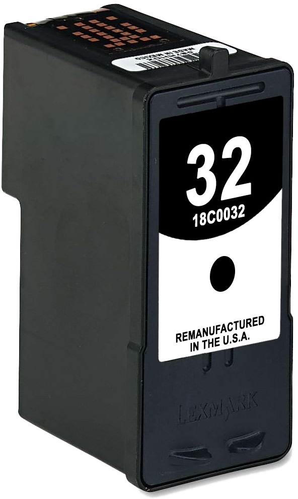 Remanufactured Lexmark 18C0032 / 32 Black Ink Cartridge