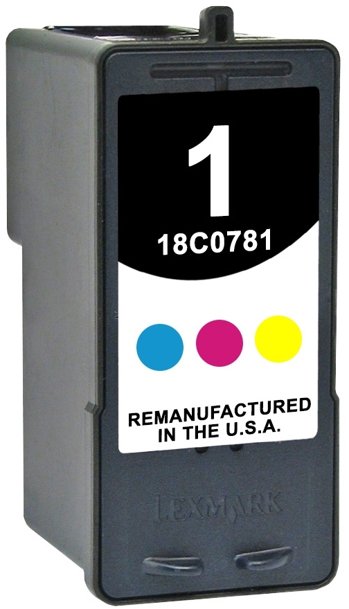 Remanufactured Lexmark 1 (18C0781) Black/Color Ink Cartridge