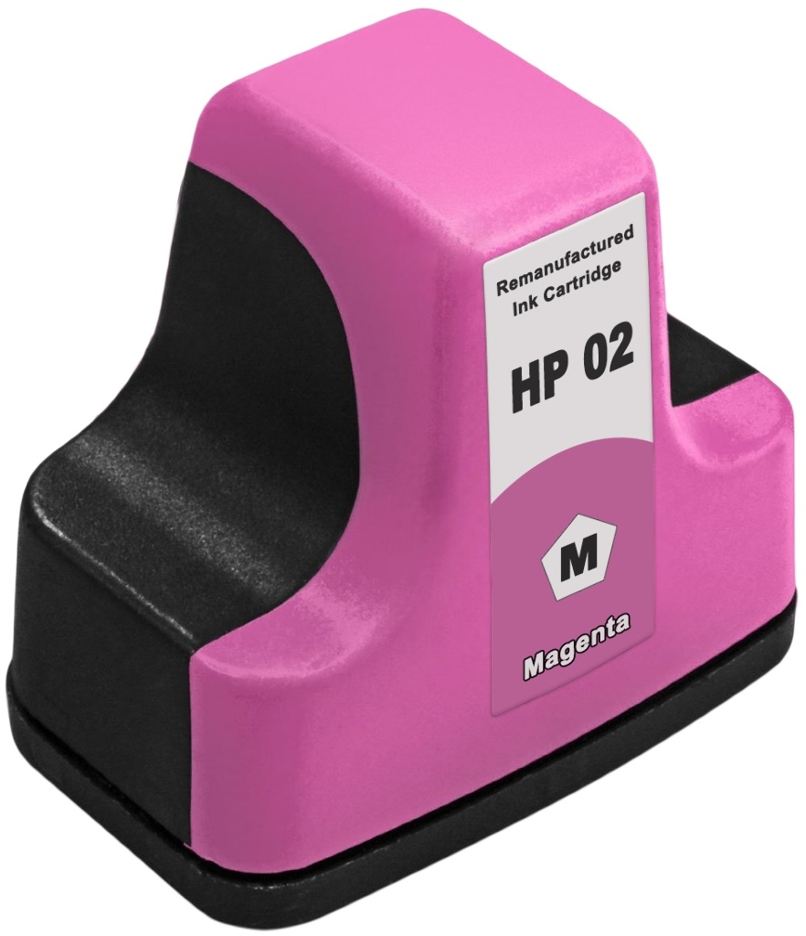 Reman HP 02 (C8772WN) Magenta Ink Cartridge