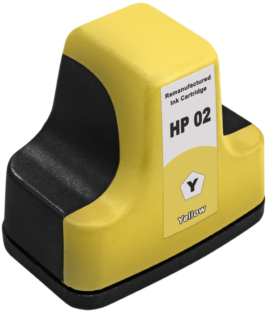 Reman HP 02 (C8773WN) Yellow Ink Cartridge