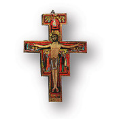 6" San Damiano Wood Crucifix