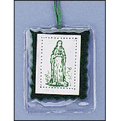 Green Laminated Scapular