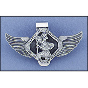 St Christopher Wings Visor Clip