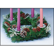 Pine Cone Advent Wreath