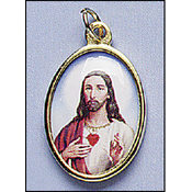 Sacred Heart Epoxy Medal