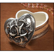 Heart Shaped Rosary Box