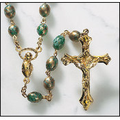 Gold/Green Rosary