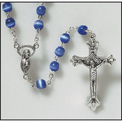 Blue Tiger's Eye Rosary
