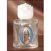 Our Lady of Guadalupe Glass Holy Water Bottles