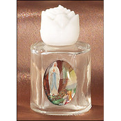 Our Lady of Lourdes Glass Holy Water Bottles