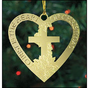 Christ is the Heart of Christmas Ornament