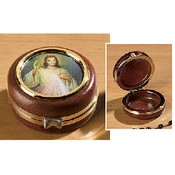 Divine Mercy Hinged Rosary Case