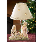 Nativity Tealight Lamp With Star Shade