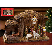 12 Piece Nativity With Stable