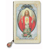 Sacred Heart Prayer Pamphlet with Medal