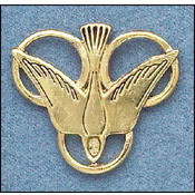 Trinity Circles With Dove Pin