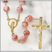 Faux Rose Quartz Rosary