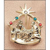 Nativity Lapel Pin
