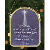 Luke 2:11 Dome Ornament