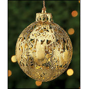Dove Sphere Brass Ornament