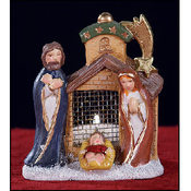 Nativity Tea Light Candle Holder