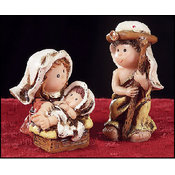 Nativity With Child Like Faces
