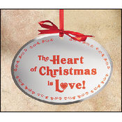 The Heart of Christmas is Love Wall Plaque