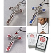 St Benedict Pendant - Blue(Case of 8)