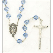 10 mm Miraculous Sapphire Family Rosary(Case of 24)