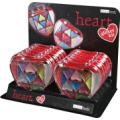 Heart Glitter Eye Shadow Palette (1Dz/Display)