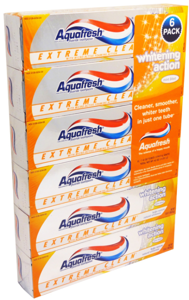 UPC 053100339846 product image for Aquafresh Extreme Clean Toothpaste 6Pk 7.0oz Tubes | upcitemdb.com