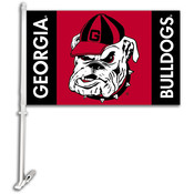 Georgia (Bulldog Head) 2-Sided Car Flag