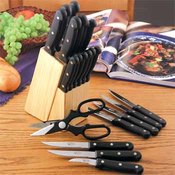 22pc Cutlery and Wood Block