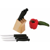 6 Piece Steak Knife Set - Woodblock