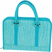 Turquoise Faux Alligator Bible Cover