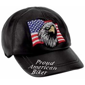 Lambskin Leather Adjustable Cap