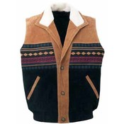 Solid Genuine Suede Leather Vest