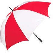 All-Weather 60" Red and White Umbrella