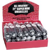 All-Weather 24pc Set of Black Umbrellas