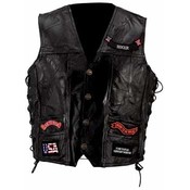 Rock Design Buffalo Leather Vest
