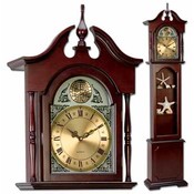 Grandfather Clock with Curio Cabinet
